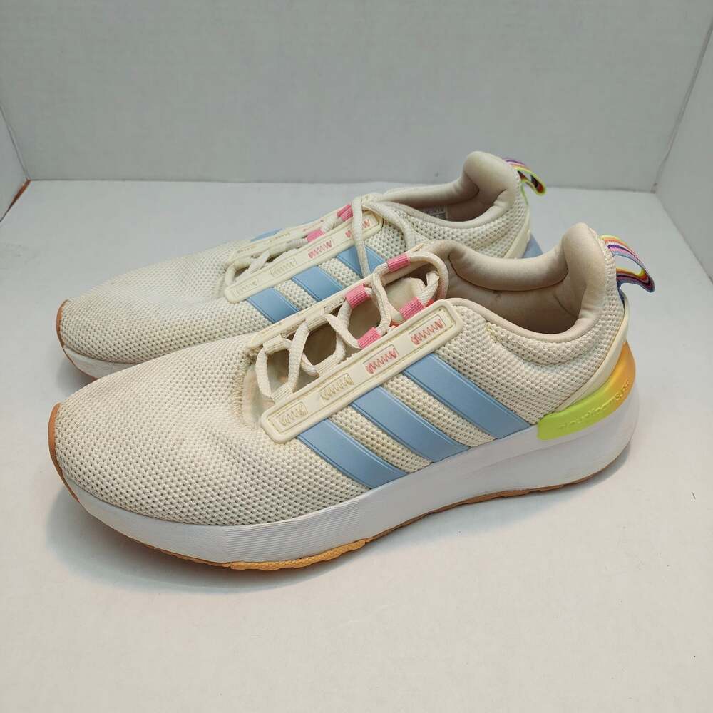 Adidas Cloudfoam Super Women's Sneakers Size 6 GZ1992 Pastel Rainbow Shoes